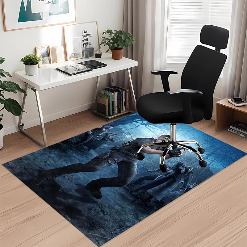 Resident Evil Printed Carpet, for Office Chair Living Room Bedroom Kitchen Room Decor Gifts.