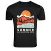 Summer On Vacation Days Mountain Lake Graphic T Shirt