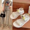 Non-slip Thick Soled Beach Shoes Hook&Loop Sandals Female Trend Fashion Casual Shoes Student Fairy Wind Summer Net Celebrity Ins Outside Wear