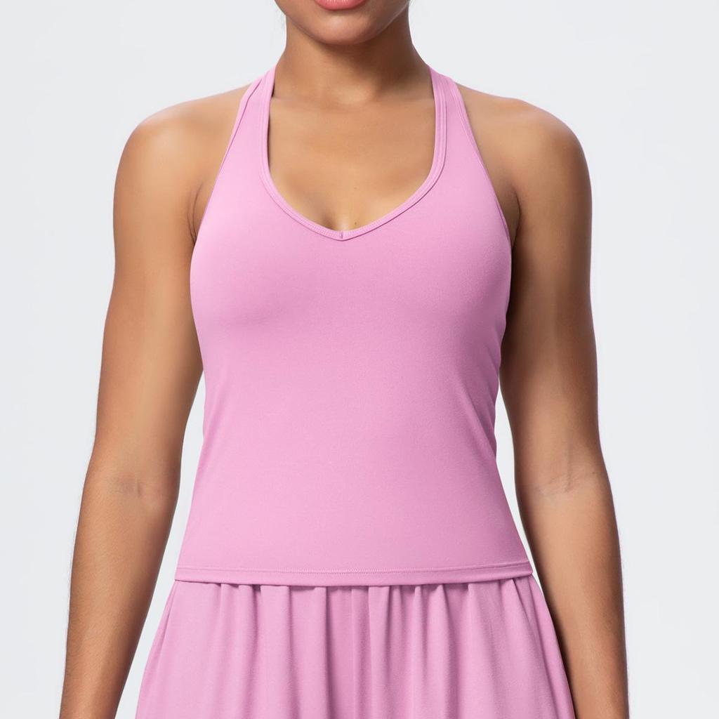 Cross-back Brushed Yoga Tank and Sports Bra for Women - Tight Fit, Stylish, Ideal for Running and Fitness