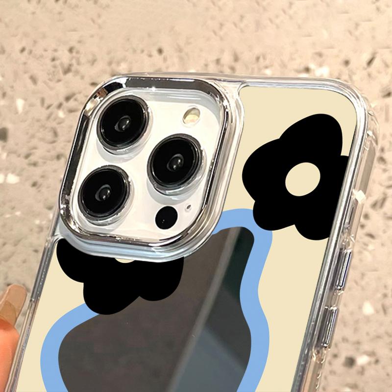 Mobile Phone Cases for iPhone 11 13 XR 15 Pro Max 12 14 Pro Max Case iPhone 16 XS Max Mirror Protective Case Mirror Exquisite Cartoon Waterproof
