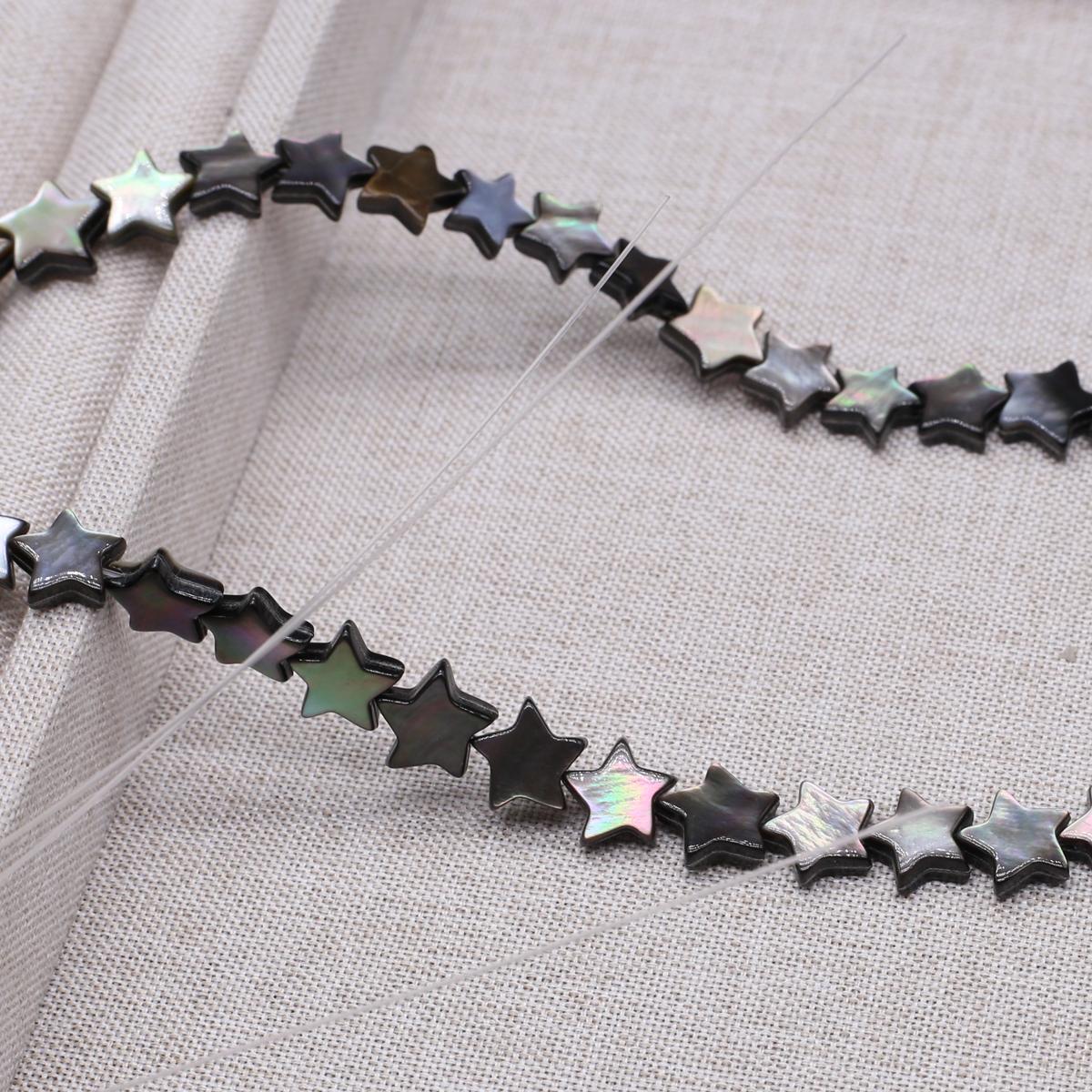 

Bead Assortments Freshwater Shell Beads Irregular Black Isolation Beads 10mm For Jewelry Making DIY Pendants Necklace Earrings Bracelet Accessory 10mm