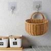 Handwoven Storage Basket with Handle Multifunction Collection Supplies for Dormitory Bedroom Sundries Organization