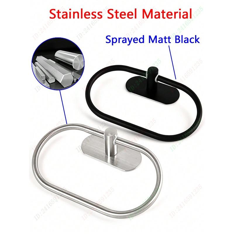 Adhesive Towel Racks For Bathroom Wall,Towel Holder,Stainless Steel Hand Towel Ring,Rack For Towel