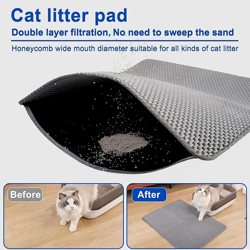 Haustier Katzenstreumatte Wasserdicht Doppelschichtig Katzenstreu  Auffangmatte Gro Haustier Katzentoilette Matte Saubere Unterlage Produkte  Fr Katzen Zubehr  zu niedrigen Preisen im Onlineshop Joom kaufen