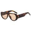 New fashion oval senior casual sunscreen sunglasses European and American personality versatile bean flower sunglasses sun eye