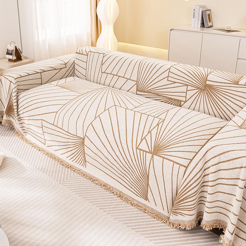 Skandinávský minimalistický styl Ručník na pohovku Žinylkový Prachotěsný Proti poškrábání Látka na potah pohovky Všeobjímající Univerzální potah na pohovku Univerzální