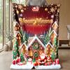 Kerst Gepersonaliseerde Naam Bedrukte Flanellen Deken Warm Comfort Bedkleed Huisdecoratie Feestelijk Cadeau