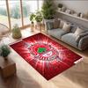 Southampton Football Print Crystal Velvet Rug, Comfortable Water Absorbent Non Slip Indoor Floor Carpet