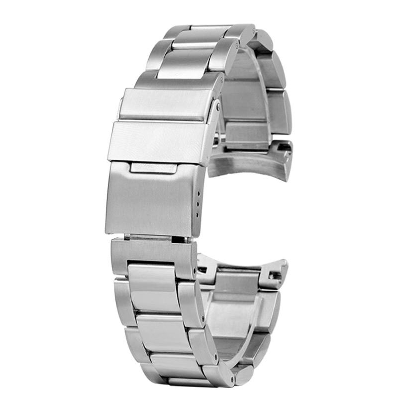 21mm high Quality Stainless Steel Watchband For Longines Strap L3 hydroconquest L3.642.4/L3.781.4/L3.782 Watch Band Curved End