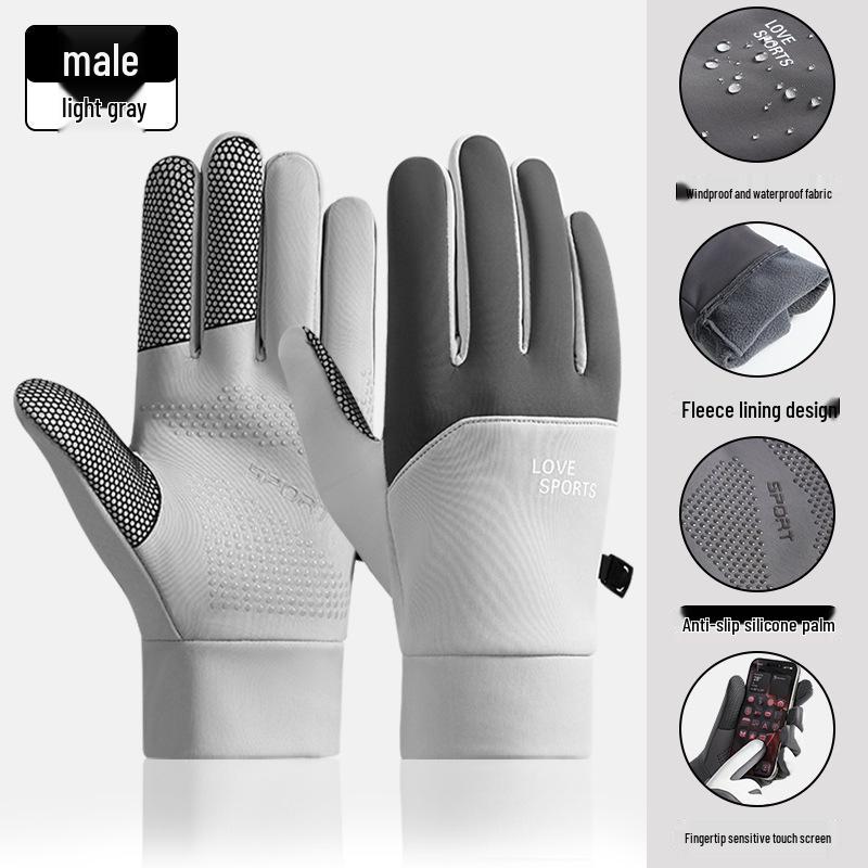 

Women s Warm Touchscreen Gloves - Non-Slip, Plus Velvet for Autumn/Winter Sports: Cycling, Running, Mountaineering. One Size
