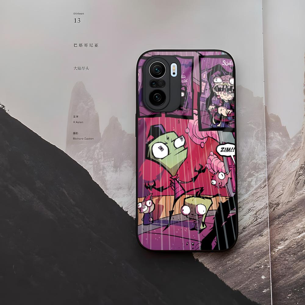 Invader Zim Phone Case Tempered Glass For Xiaomi 15 14 12 Lite Pro 13 11t Lite POCO M6 M5 X6 X5 X3 F5 F6 Pro Cover