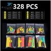 328-Piece Flame Retardant Heat Shrink Tubing Set - 2:1 Ratio for Electrical and Wiring Insulation
