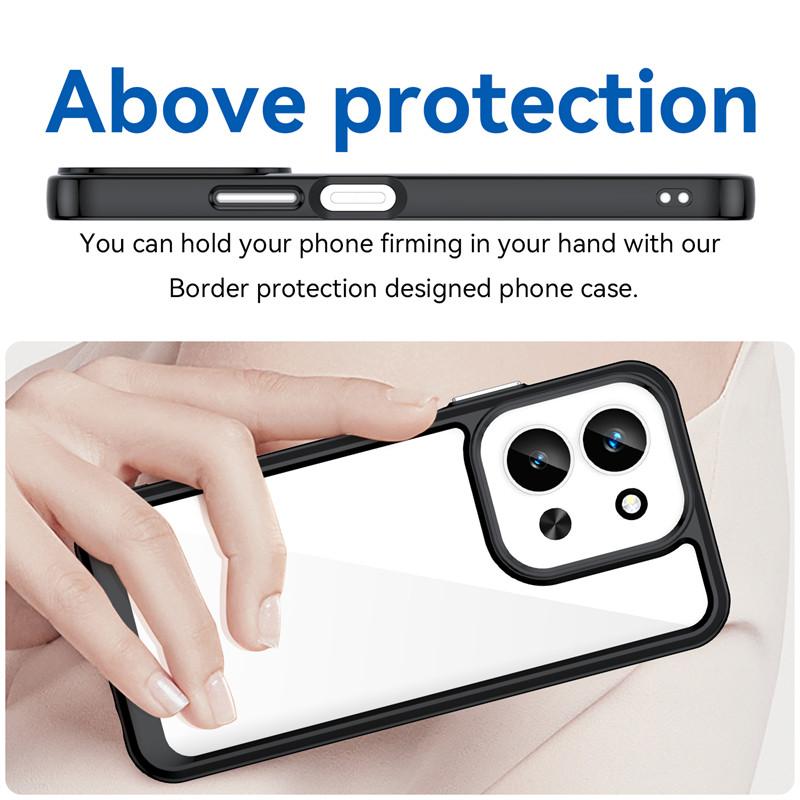 For Xiaomi Redmi 15C 4G Case Xiaomi Redmi 15C Cover Shockproof Clear PC + TPU Silicone Protective Phone Cover Xiaomi Redmi 15C
