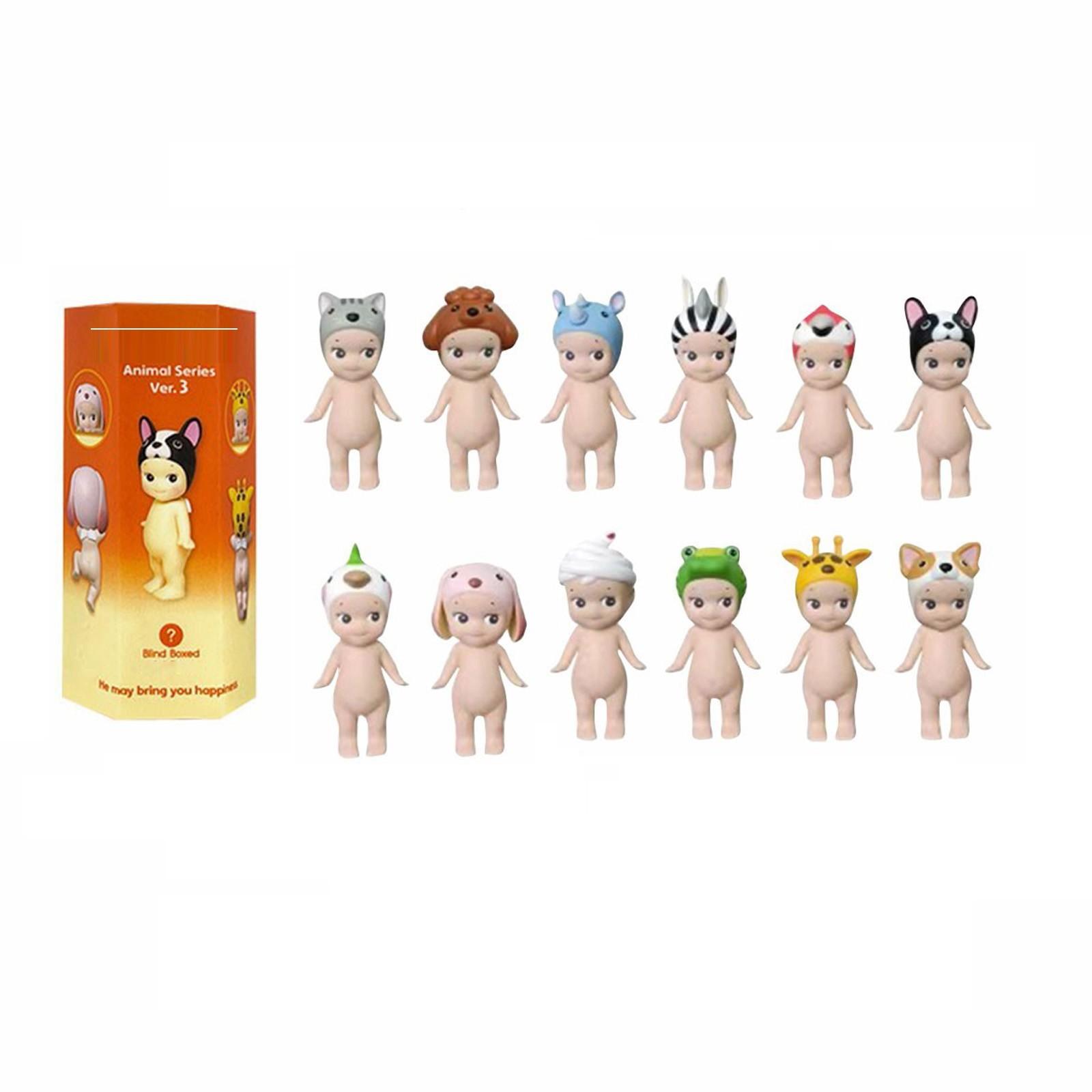 

Откройте для себя мистическое царство крылатых чудес: Интригующие фигурки ангелов в сюрприз-слепых коробках Angel Hippers Dreaming Series Figure One Size