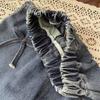 Girls Boys Pants Fashion Bow Loose Jeans Autumn Korean Style Childrens Wide Leg Pants Casual Baby Clothing