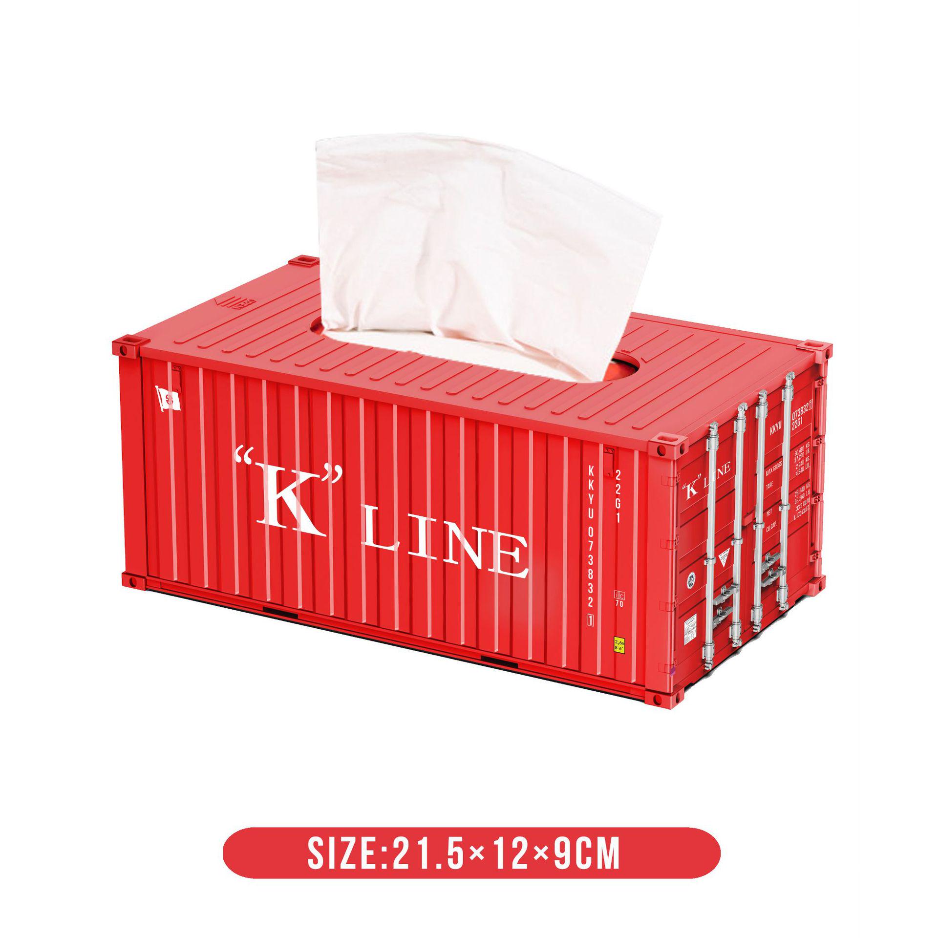 

Multi-Functional Plastic Container: Tissue Box, Pen Holder & Gift with Custom Logo Printing 21.5×12×9cm