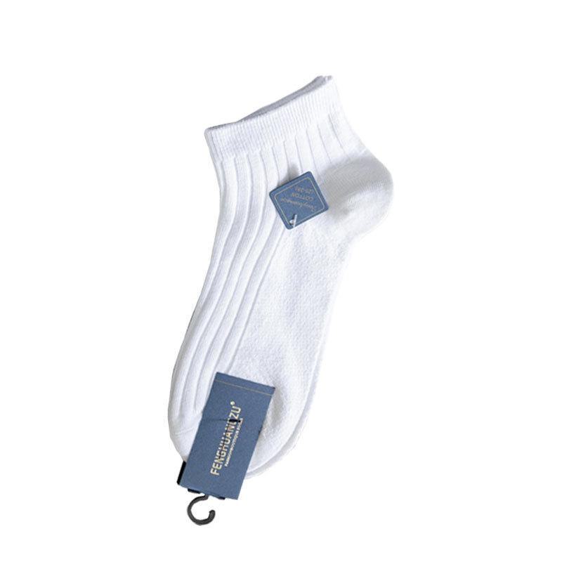 Men's Cotton Boat Socks - Breathable, Deodorant, Sweat-Absorbing, and Suitable for Spring & Autumn
