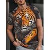 Streetwear 3D Animal T Shirt Man 3D Printing Tee Shirts Funny Hip Hop Men Round Neck Short Sleeve Casual Top