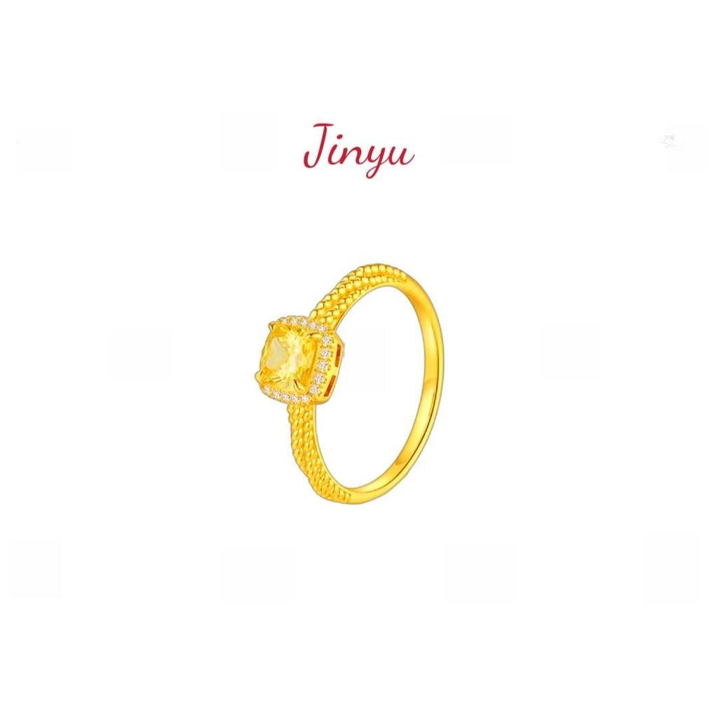 Xiaohongshu Bestseller: Women's Gold Inlaid Diamond Twist Ring - Fashionable, Versatile, Light Luxury.