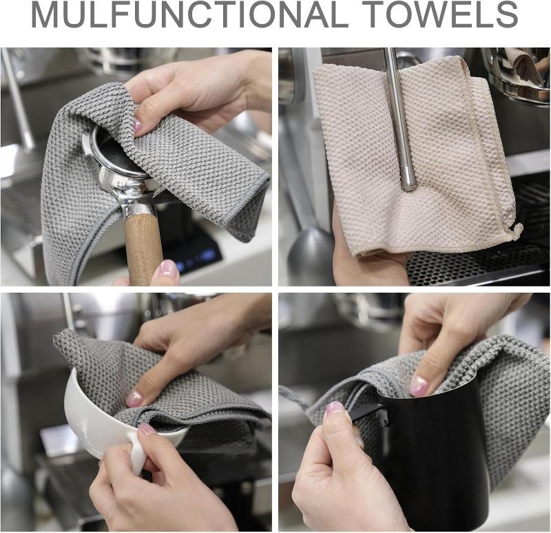 Lint Free Barista Bar Towel Coffee Machine Special Rag Super Absorben Square Towel Cleaning Cloth Espresso Machine Cleaner Towel