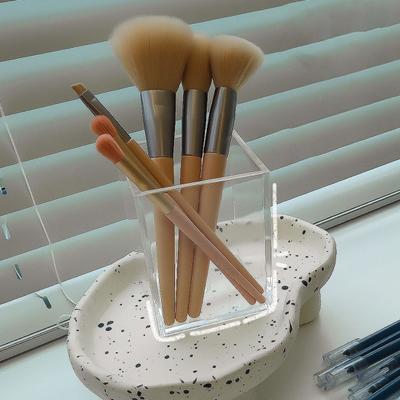 Caja de Almacenamiento Respetuosa con el Medio Ambiente Ahorradora de Espacio Ligera Práctica Soporte de Exhibición para Lápiz Labial Lápiz de Cejas para Dormitorio