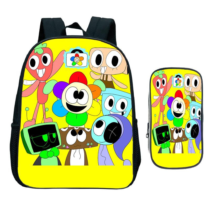 2 szt. Plecak przedszkolny Dandy's World Plecak szkolny z kreskówką dla dzieci do przedszkola dla małych dzieci, artykuły szkolne, torby dla niemowląt