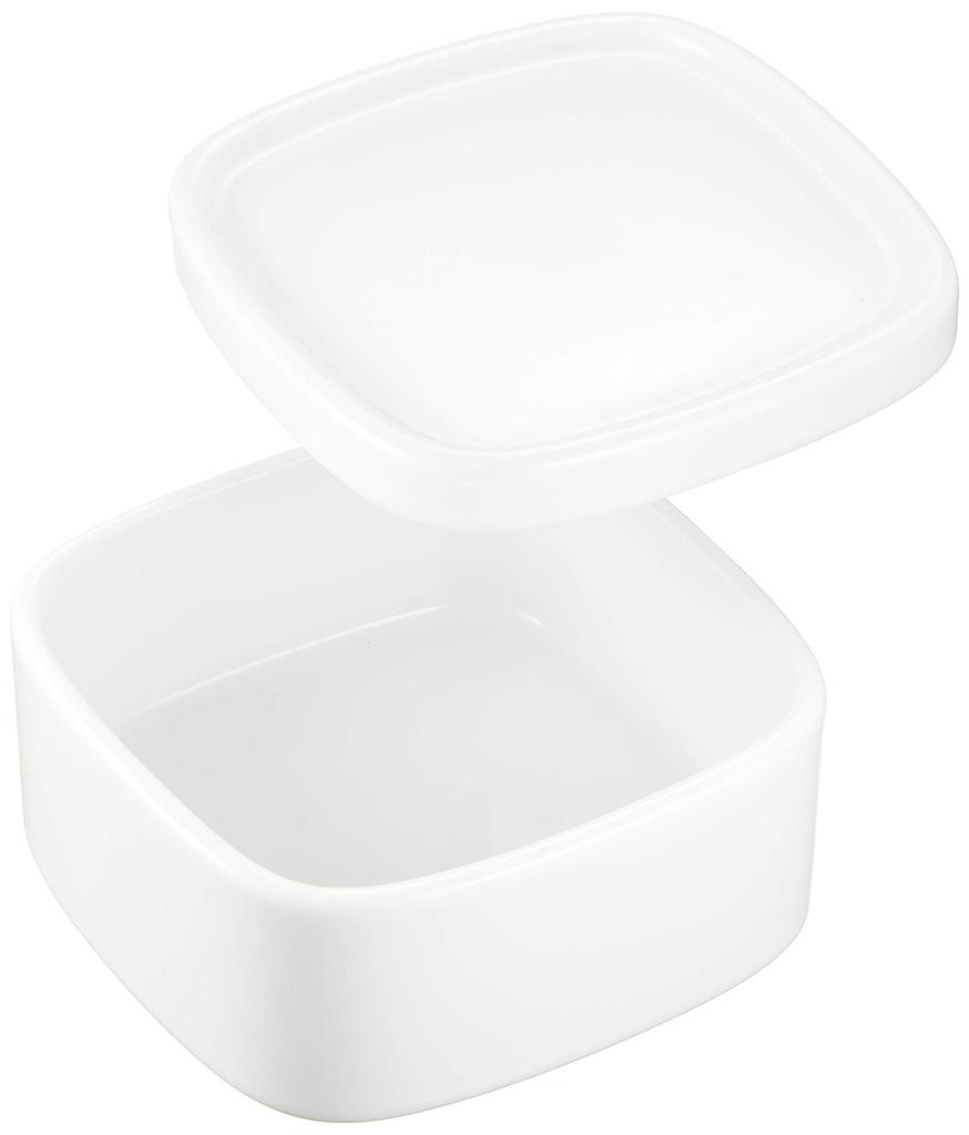 Hakusan Porcelain Conte Square White Matte (approx.) 10 X 10 X 5.8 Cm, Hasami Ware, Made In Japan