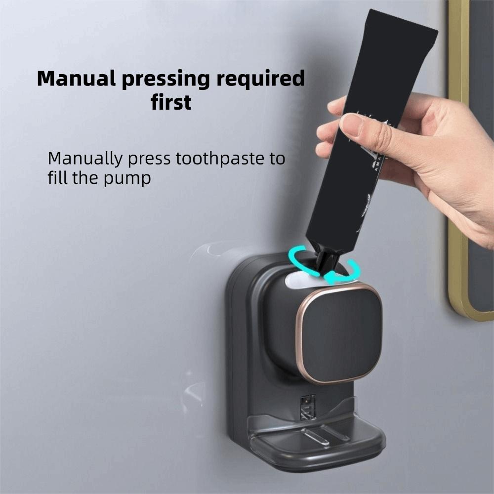 Non Perforated Automatic Toothpaste Dispenser Automatic Sensor Toothpaste Dispenser for Bathroom