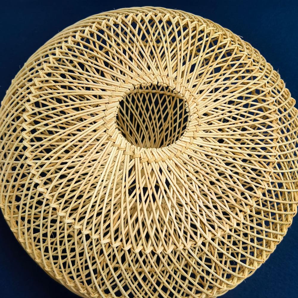 Bamboo Lantern 40cm Pendant Lamp Natural Rattan Rattan E27 LED Chandeliers Hand-Woven Lampshades Lighting Fixture Hanging Light