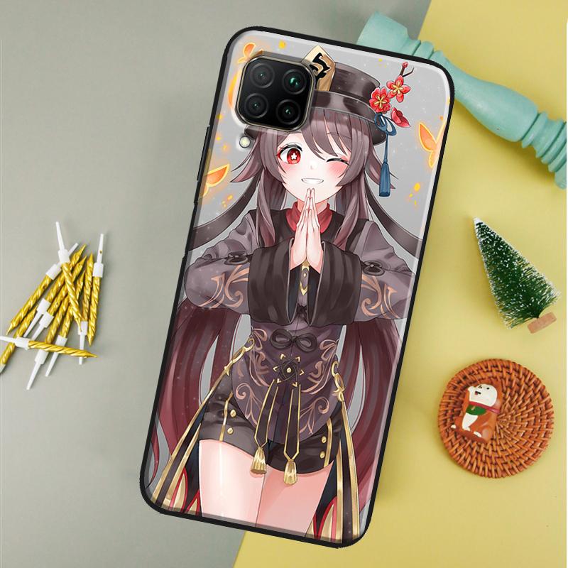 Hu Tao Genshin Impact For Huawei Nova 12i 11i 8i 12s 9 10 SE Y90 Y60 Y70 Y72 Y61 Y91 P20 P30 P40 Lite P60 Pro Case