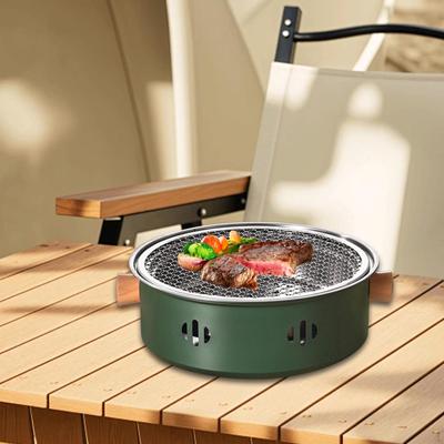 Barbecue Grill en acier inoxydable Poêle à thé portable Chauffe-théière pour jardin