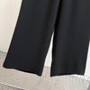 2025 Women's Plus Size High Waist Slimming Straight-Leg Floor-Length Casual Suit Pants