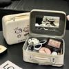 Large Capacity Cute Handbag Makeup Case with Mirror - Portable Travel Cosmetics Bag