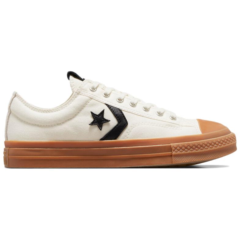 Converse Star Player 76 Lace-up Non-slip Wear-resistant Low-top Skate Shoes Unisex Beige