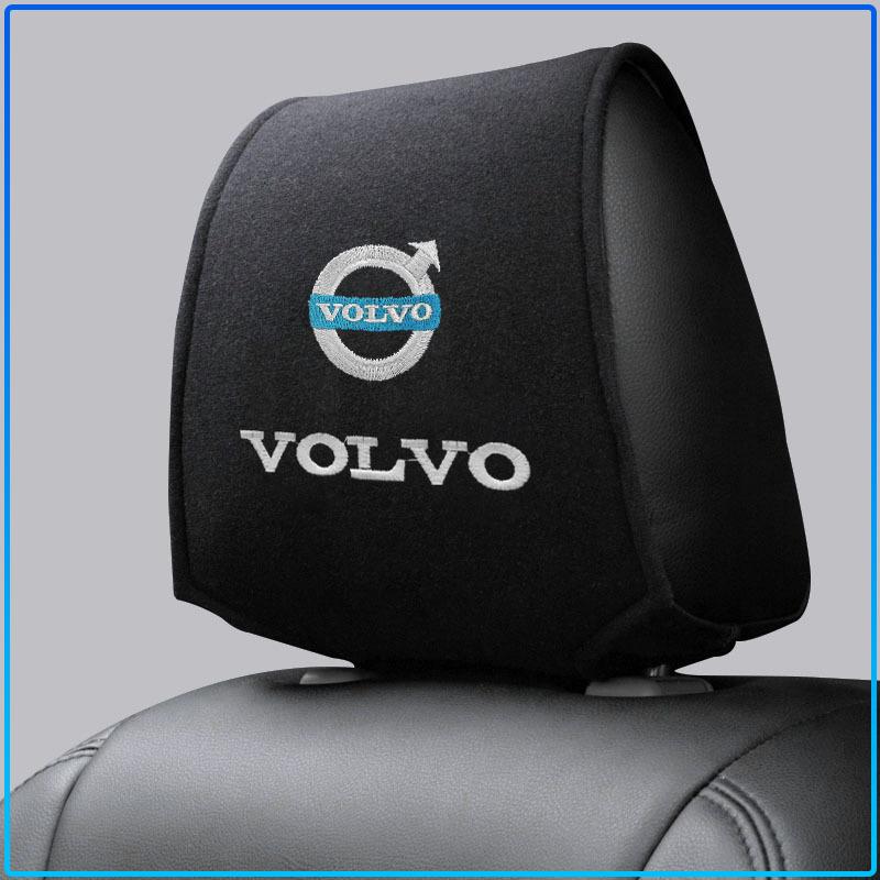 1/2pcs Car Accessories Seat Headrest Protective Covers For Volvo Rdesign XC90 S60 XC60 V70 S80 S40 V50 V40 V60 C30 S70