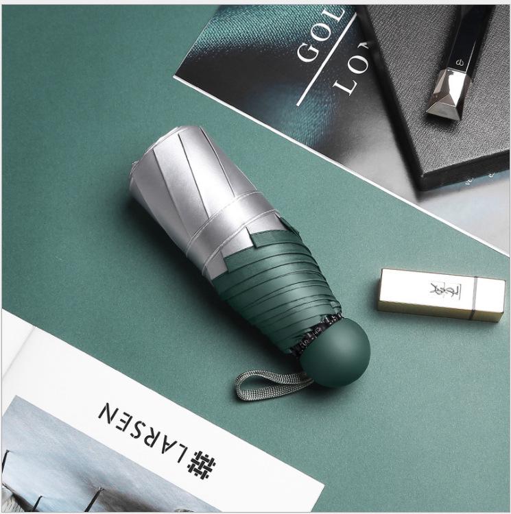 Wow Ultra-Light Five-Fold Customized Umbrella - UV Protection and Sunshade for All Weather