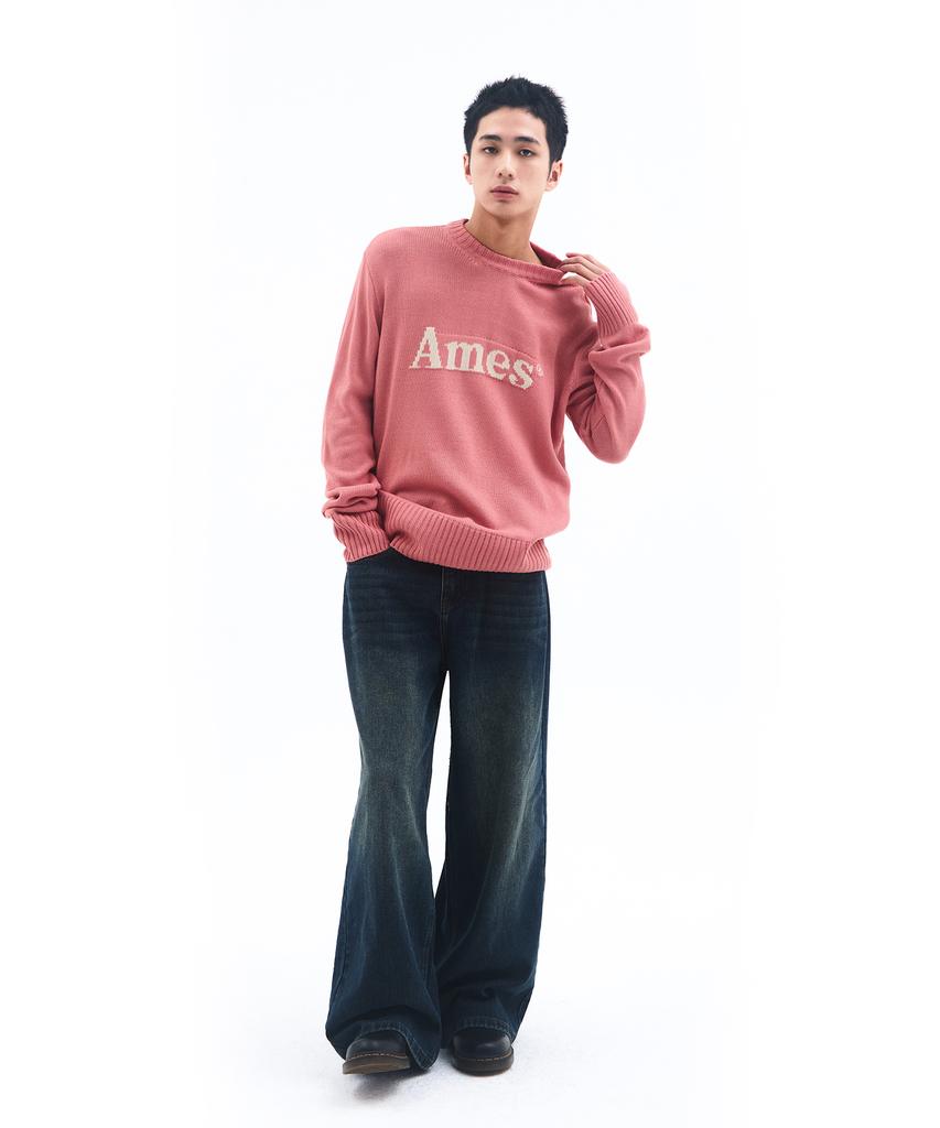 AMES-WORLDWIDE Basic Pullover Knit Pink