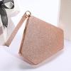 Borsa da sera alla moda con paillettes riflettenti francesi – Elegante borsa a mano e a tracolla per matrimoni e trucco