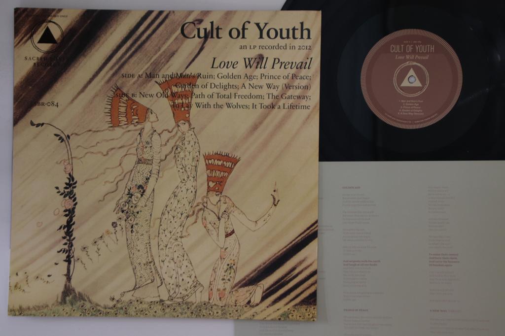 LP Record CULT OF YOUTH - Love Will Prevail SBR084 Sacred Bones Re 2012 US Rock Used