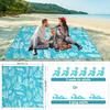Beach Blanket, Sand-Free, 210 x 200 cm, Picnic Blanket, Waterproof, Comfortable 210D Nylon, Foldable Beach Mat, Beach Towel for 1-4 People,
