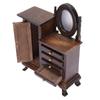 1:16 Puppenhaus Miniatur Schminktisch Holz Dekorativ Vintage Puppenhaus Schminktisch