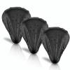 3PCS Waterproof Bike Seat Cover Elastic Fit Bicycle Saddle Dust Cover  Daily Riding