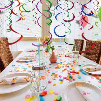3/5pack Hanging Swirl Decorations Household Festival DIY Party Supplies Perfect for Weddings Birthdays Celebrations Colorful TMZ