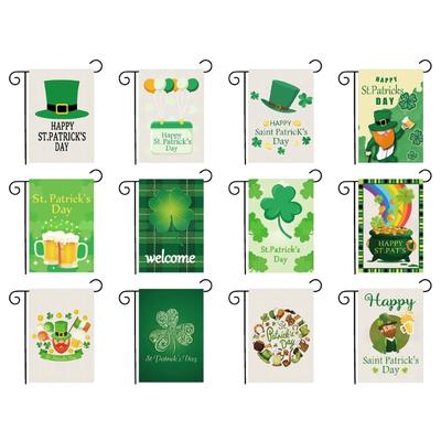 Festive Outdoor Flag for Spring StPatricks Day Celebration Bright Color