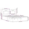 VidaXL Cadre de lit sans matelas chêne marron 140x190 cm 4106841