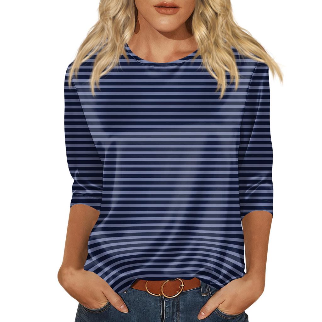 Blus För Kvinnor Festlig 3/4 Långärmad Skjortor Affärs Casual Outfit Toppar