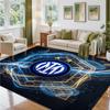 Borussia Dortmund Design Crystal Velvet Rug Soft Decorative Mat for Bedroom Entrance