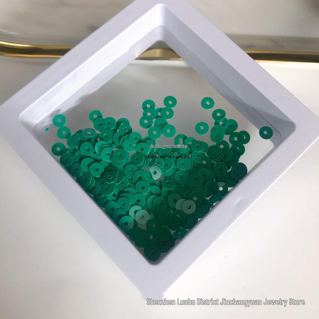 4mm mittelloch bunte Pailletten für DIY-Bastelarbeiten und Bekleidungszubehör