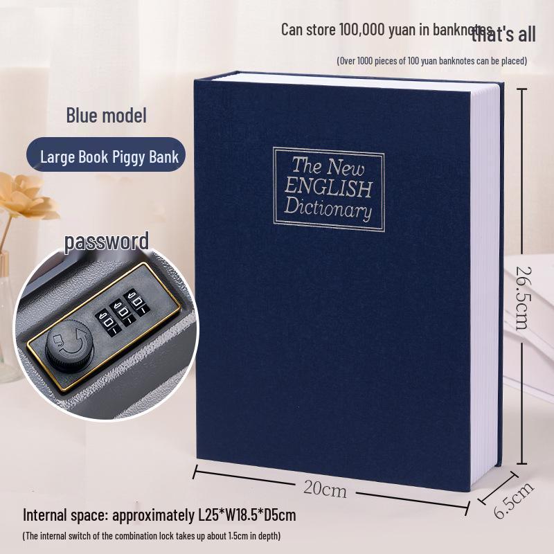 Book Piggy Bank Cabinet: Secure Password Safe for Kids 2025